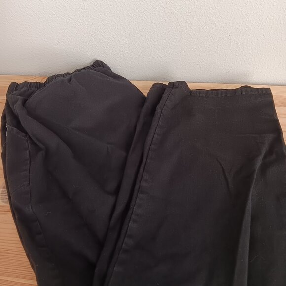 Denim & Co Original Waist Stretch Regular Side Pocket Pant-Core, Blk Sz XL a6008 - Picture 5 of 5